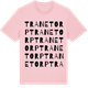 Pink Cotton t-shirt med Tranetorp ordlek t-shirt