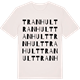 Vintage White t-shirt med Tranhult ordlek t-shirt