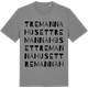 Mid Heather Gray t-shirt med Tremannahuset ordlek t-shirt