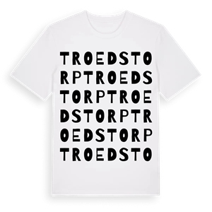 Troedstorp ordlek t-shirt – ekologisk bomull t-shirt från Pinshirt