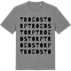 Mid Heather Gray t-shirt med Troedstorp ordlek t-shirt