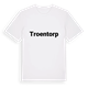 White t-shirt med Troentorp fetstil t-shirt