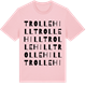 Pink Cotton t-shirt med Trollehill ordlek t-shirt