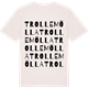 Vintage White t-shirt med Trollemölla ordlek t-shirt