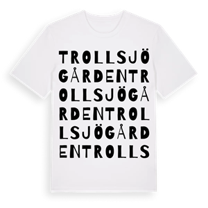 Trollsjögården ordlek t-shirt – ekologisk bomull t-shirt från Pinshirt
