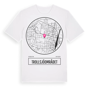 Trollsjöområdet t-shirt – ekologisk bomull t-shirt från Pinshirt
