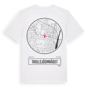 Trollsjöområdet t-shirt – ekologisk bomull t-shirt från Pinshirt