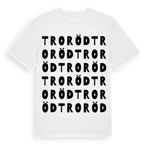 Troröd ordlek t-shirt – ekologisk bomull t-shirt från Pinshirt