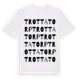 White t-shirt med Trottatorp ordlek t-shirt