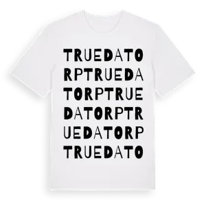 Truedatorp ordlek t-shirt – ekologisk bomull t-shirt från Pinshirt