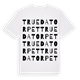 Truedatorpet ordlek t-shirt