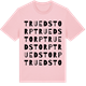 Pink Cotton t-shirt med Truedstorp ordlek t-shirt