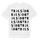 White t-shirt med Trulsäng ordlek t-shirt
