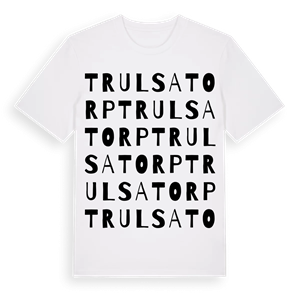 Trulsatorp ordlek t-shirt – ekologisk bomull t-shirt från Pinshirt