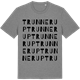 Mid Heather Gray t-shirt med Trunnerup ordlek t-shirt