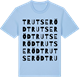Blue Soul t-shirt med Trutseröd ordlek t-shirt