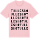 Pink Cotton t-shirt med Tullesbo ordlek t-shirt