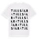 White t-shirt med Tullsåkra ordlek t-shirt