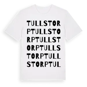 Tullstorp ordlek t-shirt – ekologisk bomull t-shirt från Pinshirt