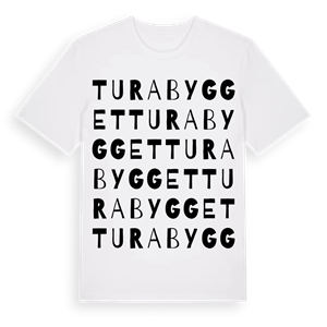 Turabygget ordlek t-shirt – ekologisk bomull t-shirt från Pinshirt