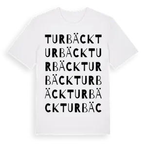 Turbäck ordlek t-shirt – ekologisk bomull t-shirt från Pinshirt