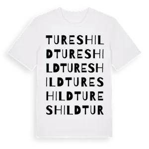 Tureshild ordlek t-shirt – ekologisk bomull t-shirt från Pinshirt