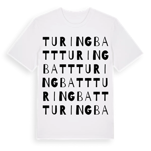 Turingbatt ordlek t-shirt – ekologisk bomull t-shirt från Pinshirt