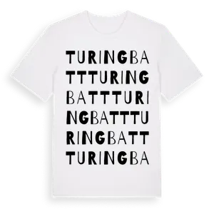 Turingbatt ordlek t-shirt – ekologisk bomull t-shirt från Pinshirt