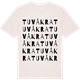 Vintage White t-shirt med Tuvåkra ordlek t-shirt