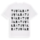 Tuvåkra ordlek t-shirt