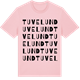 Pink Cotton t-shirt med Tuvelund ordlek t-shirt