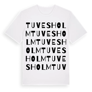 Tuvesholm ordlek t-shirt – ekologisk bomull t-shirt från Pinshirt
