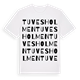 White t-shirt med Tuvesholmen ordlek t-shirt
