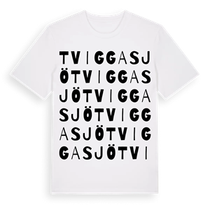 Tviggasjö ordlek t-shirt – ekologisk bomull t-shirt från Pinshirt