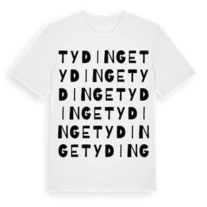 Tydinge ordlek t-shirt – ekologisk bomull t-shirt från Pinshirt
