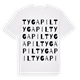 Tygapil ordlek t-shirt