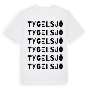 Tygelsjö ordlek t-shirt – ekologisk bomull t-shirt från Pinshirt