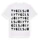 Tygelsjö by ordlek t-shirt