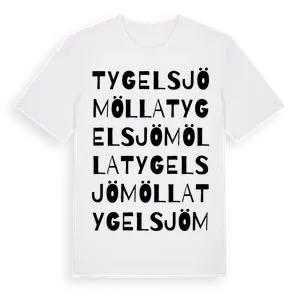 Tygelsjö Mölla ordlek t-shirt – ekologisk bomull t-shirt från Pinshirt