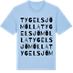 Blue Soul t-shirt med Tygelsjö mölla ordlek t-shirt