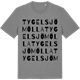 Mid Heather Gray t-shirt med Tygelsjö mölla ordlek t-shirt