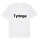 White t-shirt med Tyringe fetstil t-shirt