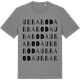 Mid Heather Gray t-shirt med Ubbaboda ordlek t-shirt