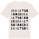 Vintage White t-shirt med Ubbaltsgården ordlek t-shirt