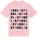 Pink Cotton t-shirt med Ugglarp ordlek t-shirt