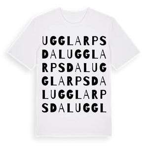 Ugglarpsdal ordlek t-shirt – ekologisk bomull t-shirt från Pinshirt