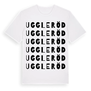 Uggleröd ordlek t-shirt – ekologisk bomull t-shirt från Pinshirt
