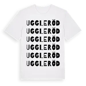 Uggleröd ordlek t-shirt – ekologisk bomull t-shirt från Pinshirt