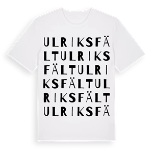 Ulriksfält ordlek t-shirt – ekologisk bomull t-shirt från Pinshirt