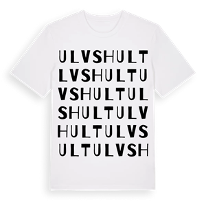 Ulvshult ordlek t-shirt – ekologisk bomull t-shirt från Pinshirt